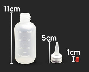 4oz Squeeze Bottle -Red Cap